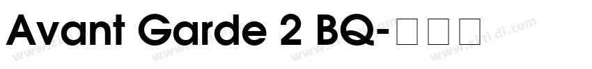 Avant Garde 2 BQ字体转换